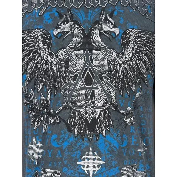 Archaic by Affliction Men's T-Shirt Calcium Biker Y2K S-5XL - Picture 8 of 8